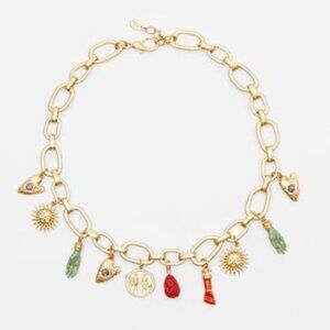 Zara HANDS CHARM NECKLACE Golden